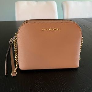 Michael kors leather dome crossbody